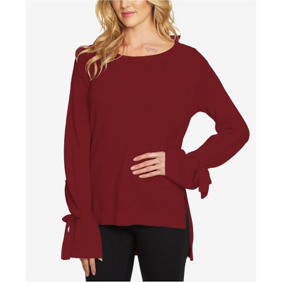 1.STATE Womens Tie-cuff Knit Sweater