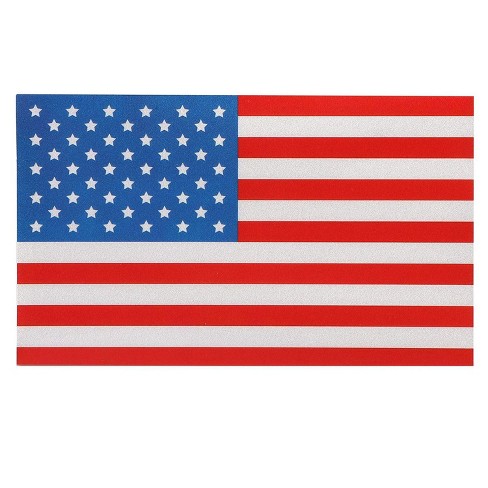 Juvale 8 Pack Patriotic American Flag Stickers, Reflective Car
