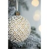 Gulches Set of 12 Stunning 3.1" Glass Christmas Ball Ornaments - Elegant Decorative Hanging Accents for Holiday Trees and Festive Celebrations - 4 of 4