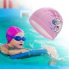 Unique Bargains Kid's PU Whale Pattern Swim Cap 1 Pc - 2 of 4