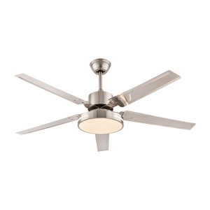 YIYIBYUS 48 Inch LED Ceiling Fan Light with Remote Control & 4 Silver Blades - 1 of 4
