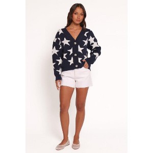 Petal and Pup Womens Sailor Star Knit Cardigan - 1 of 4