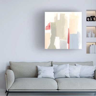 24" x 24" Abstract Multicolor Canvas Wall Art with Wood Frame