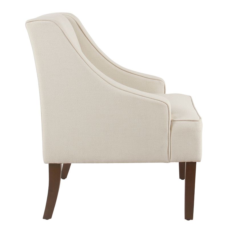 Classic Solid Swoop Arm Accent Chair - Homepop, 3 of 9