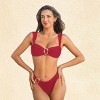Women's Bikini Set Golden Ring Accents Bathing Suit- Cupshe - 2 of 4