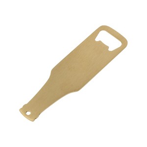 Unique Bargains Bottle Opener Bottle-Shaped Wine Opener Hand Wash Only Stainless Steel 1.3"x4.72" 1Pcs - 1 of 4