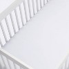 Plush Fitted Crib Sheet Solid - Cloud Island™ White - image 3 of 4