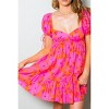 Women's Sweet Summer Nights Babydoll Mini Dress - OLIVACEOUS M - 4 of 4