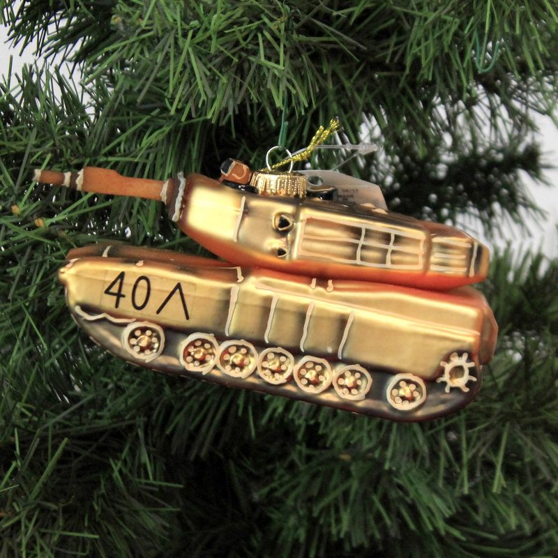 2.5 Inch Army Tank Military Vehicle Tree Ornaments, 2 of 4