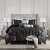 Lyngins 7-Piece Queen Comforter Set, Tufted Design Bedding Set, Quilt Bedding Set with Shams, Pillows & Bed Skirt, Hypoallergenic - 4 of 4