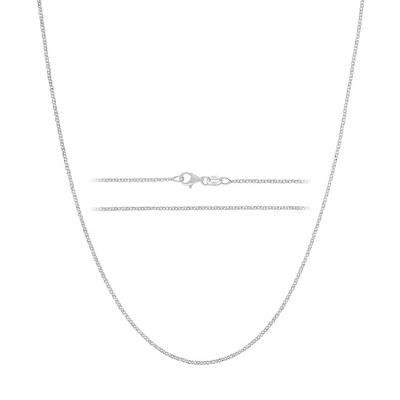 KISPER Silver Diamond Cut Cable Link Chain Necklace – 925 Sterling Silver Jewelry for Women & Men with Lobster Clasp – Made in Italy