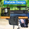 Musment Camping Chairs Clearance for Adults, Portable Folding Lawn Chairs for Outdoor, Dark Blue - 3 of 4