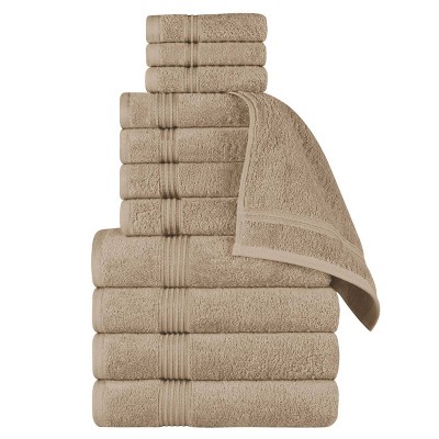 Egyptian Cotton Absorbent Luxury Heavyweight Towel Set by Blue Nile Mills