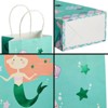 Blue Panda 24 Pack Mermaid Gift Bags with Handles for Party Favors, Kids  Birthday Decorations, 5.3 x 3.2 x 9 In