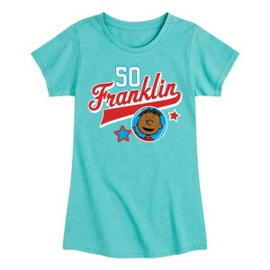Girls' - Peanuts - Franklin Athletic 50 Fitted Short Sleeve Graphic T-Shirt - 1 of 4