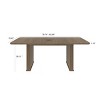 Modern Rectangular Extendable Dining Table for 8, Kitchen Table or Dining Room Table for Living Room, Dining Room, or Home Office-The Pop Home - 4 of 4