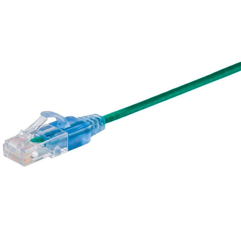 Monoprice Cat6A Ethernet Network Patch Cable - 25 Feet - Green | 10-Pack, 10G - SlimRun Series, 2 of 6