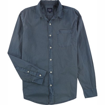 Dockers Mens Solid Button Up Shirt