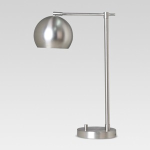 Modern Globe Desk Lamp Silver Includes Energy Efficient Light Bulb - Project 62 , Size: Lamp with Energy Efficient Light Bulb