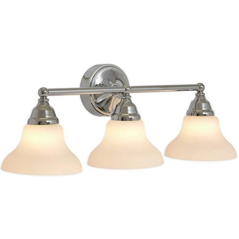 Hamilton Hills Triple Fanned Glass Shade Light Classic - Silver : Target