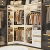 Aheaplus 72'' Set of 2 Corner Closet System with Drawers, Space-saving Closet Organizer with Hanging Rods and Storage Shelves - 3 of 4