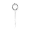 Black Bow Jewelry 14k White Gold, Madison Collection, Medium Script Initial Pendant A-W - 2 of 4