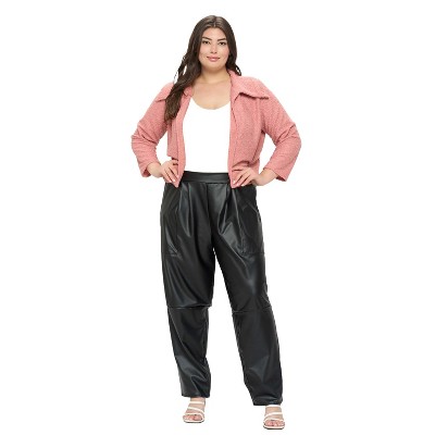 L I V D Women's Erica Shearling Crop Jacket