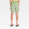 Boys' Minecraft Movie Art Swim Shorts - White/Green - 2 of 3