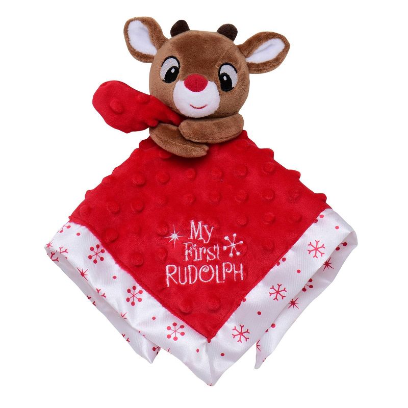 Rudolph the Red-Nosed Reindeer Rudolph Lovie Snuggle Blanket Soother - Christmas, 1 of 6