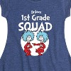 Girls' - Dr. Seuss - 1st Grade Squad Thing 1 and Thing 2 Fit & Flair Cap Sleeve Dress - 2 of 4
