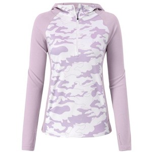 Women's Pullover Hoodie with Thumb Holes Long Sleeve Solid Zipper Tops for Women With Pocket - 1 of 4