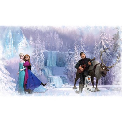 6'x10.5' Frozen Chair Rail Prepasted Mural Ultra Strippable - RoomMates