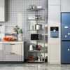 Dolonm 6-Tier Corner Shelf Rack  Heavy Duty, Adjustable NSF Metal Storage , Free Standing Corner Storage Display Chrome Rac ,for Bathroom/Kitchen - 4 of 4