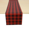 Unique Bargains Christmas Table Runner Polyester Black Red 71x14 Inch 1 Pc - 4 of 4