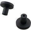 attop 4Pcs 1.26¡°x0.78¡± Matte Black Solid Brass Cabinet Knobs Home Decoration Round Kitchen Knobs Dresser Drawer Knob Handles - 2 of 4