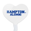 Hampton University Pirates Alumn Heart Love Cupcake Picks Toppers Decoration Set of 6 - 2 of 4