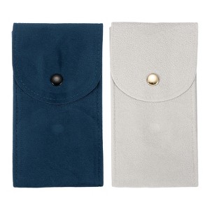 Unique Bargains Thick Velvet Watch Jewelry Storage Bags 5.1" x 2.8" 2 Pcs - 1 of 4