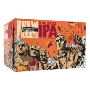 21st Amendment Brew Free! Or Die Blood Orange IPA Beer - 6pk/12 fl oz Cans - 1 of 2