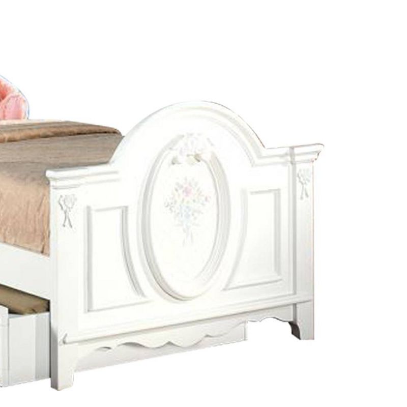 81&#34; Full Bed Flora Bed White Finish - Acme Furniture, 4 of 8