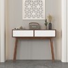 KTMBDW Entryway Table Modern Wood Narrow Console Table with Storage Hallway Table Sofa Tables for Front Door Corridor - 2 of 4