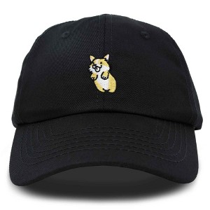 Dalix Leaping Corgi Embroidered Cap Cotton Baseball Hat Nautical Womens - 1 of 4