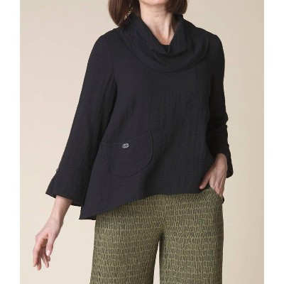 Women's Travel Swing Pocket Cowl Neck Sweater - habitat