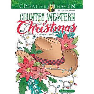 Creative Haven Country Western Christmas Coloring Book - by  Jessica Mazurkiewicz (Paperback) - 1 of 1