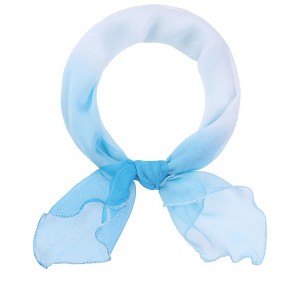 INSPIRE CHIC Women's Gradient Color Chiffon Small Square Colorful Lightweight Soft Sheer Ruffle Scarves 1Pc - 1 of 4