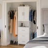 3 Drawer Cassiel Closet Storage White - Room & Joy: Adjustable Rods ...