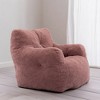 ROOMTEC Bean Bag Chair, Velvet Tufted Foam Accent Lazy Sofa Chair Floor Couch Chair - 2 of 4