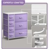 Sorbus Dresser with 7 Drawers - Storage Chest Organizer with Steel Frame, Wood Top, Handles, Fabric Bins - 3 of 4