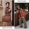 Laptop Bag for Women Vintage Work Tote Bag 15.6 inch Large Capacity Computer Purse with Clutch for Teacher - 3 of 4