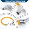 Unique Bargains Bicycle Lock Portable Ring Cable Anti-Theft Bike Lock Mini Ring Lock Orange 1 Pc - 2 of 4