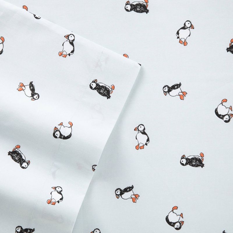 Printed Pattern Percale Cotton Sheet Set - Poppy & Fritz, 3 of 5